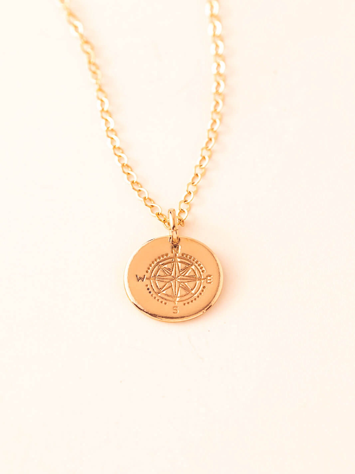 14k gold compass deals necklace