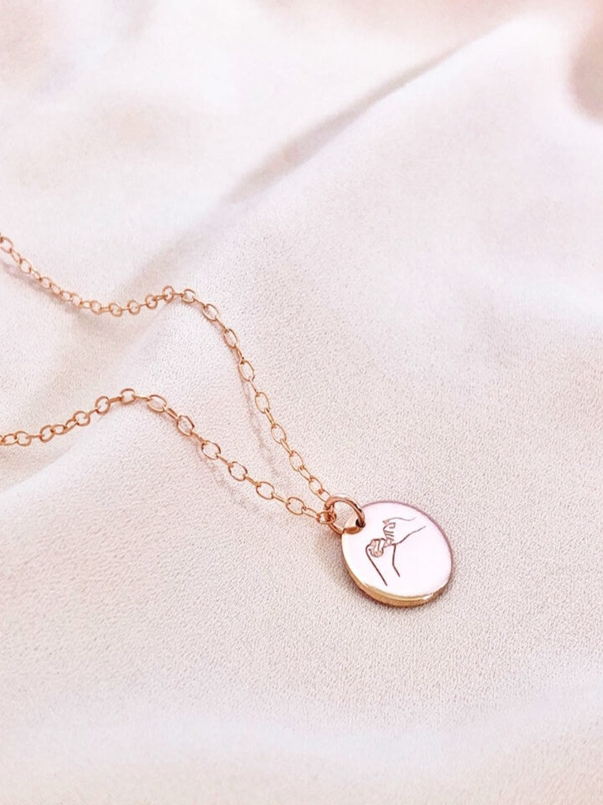 Pinky Promise - Petite Disc Pendant