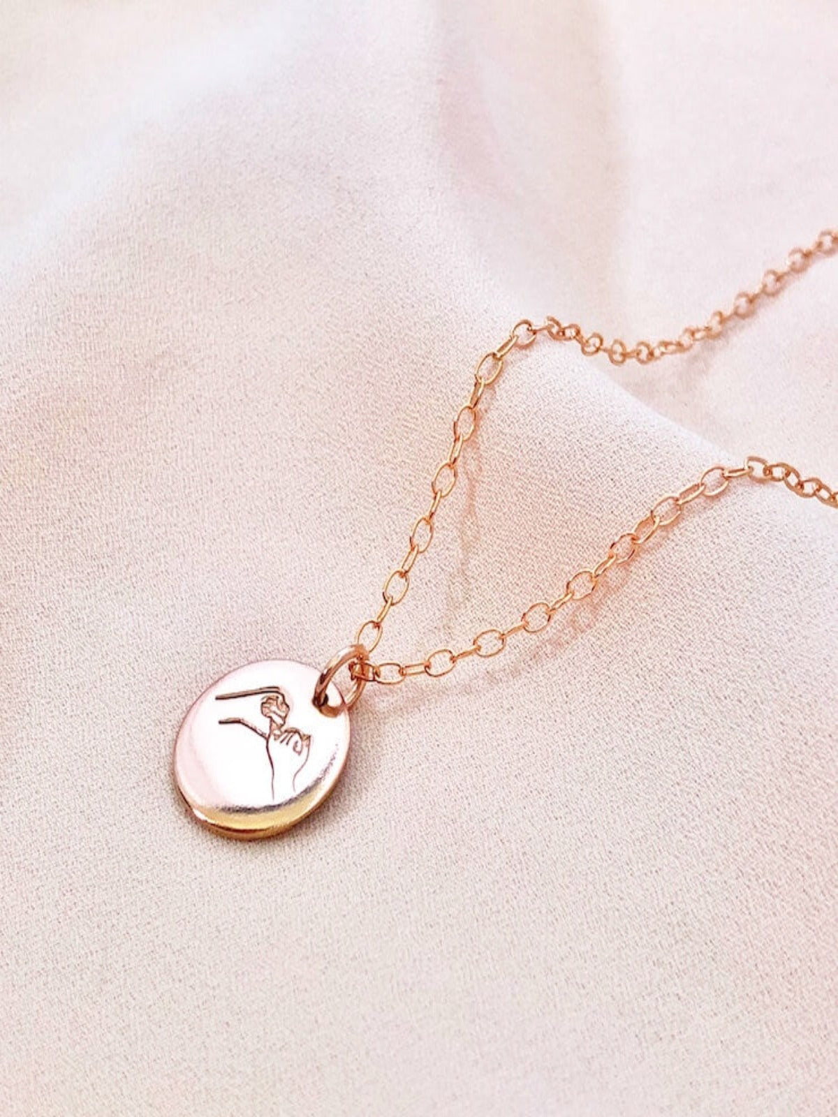 Pinky Promise - Petite Disc Pendant